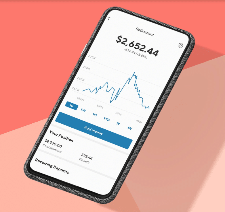 sofi invest mobile view