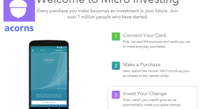 Acorns review app. Acorns robo-advisor for small investors.