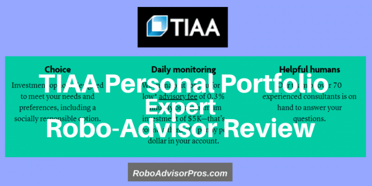 TIAA robo advisor personal portfolio review