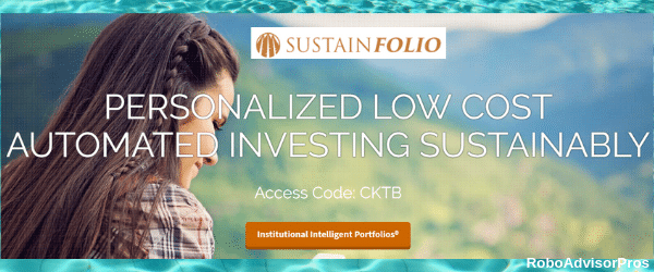 Sustainfolio Robo-Advisor homepage