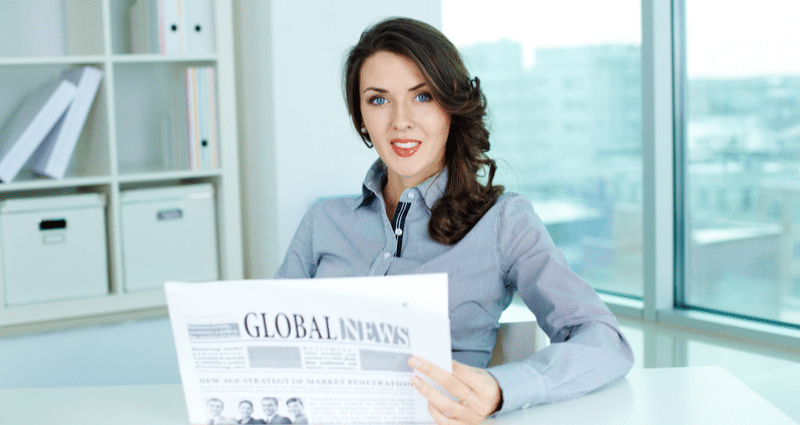 woman reading robo advisor news