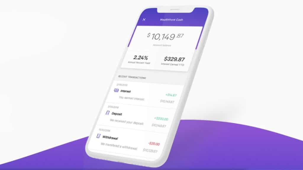 wealthfront cash account mobile image