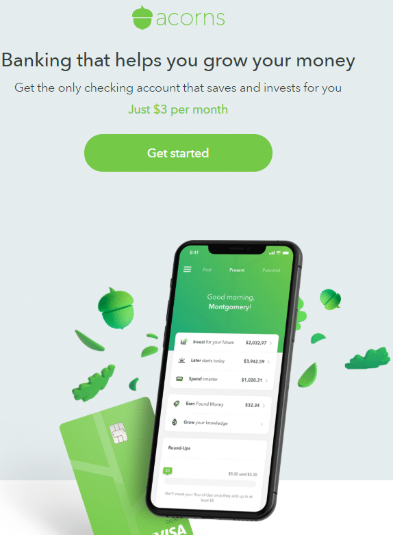 Acorns spend visa_mobile