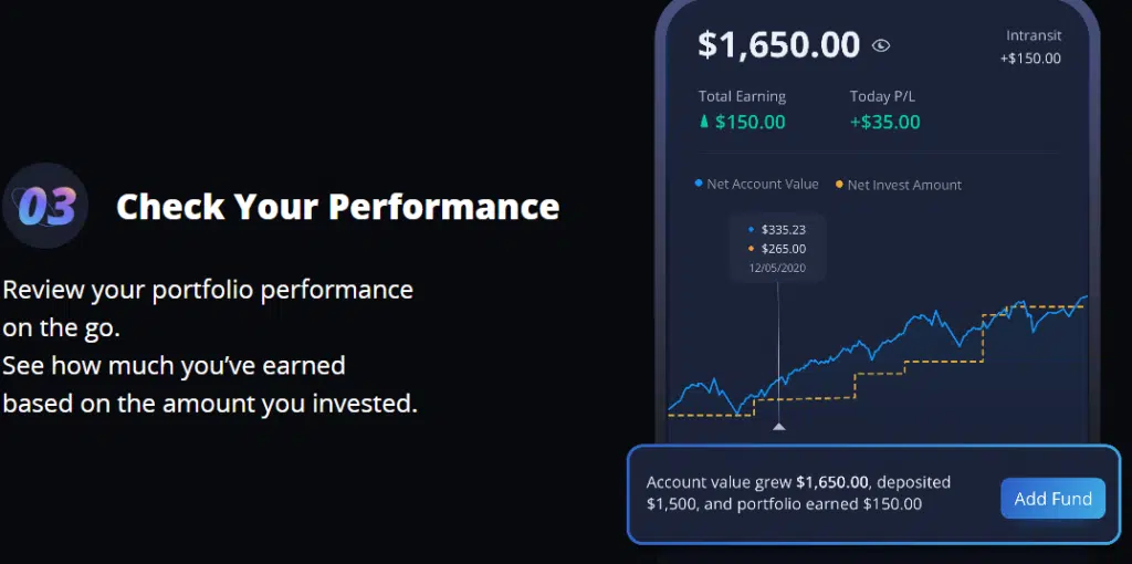 webull robo advisor performance image