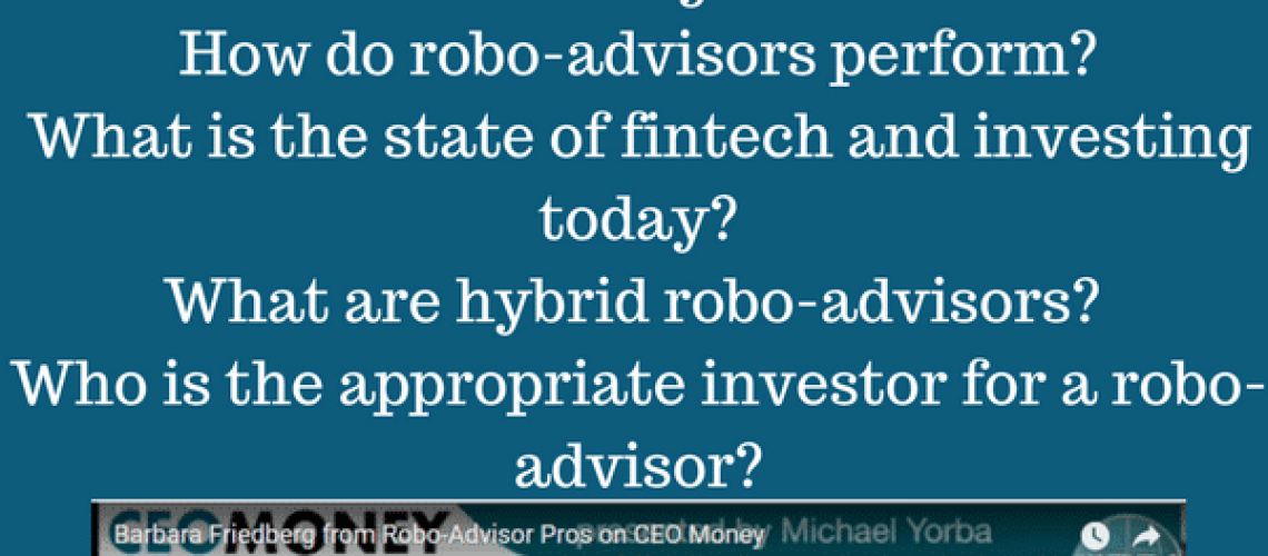 robo advisor basics - radio interview
